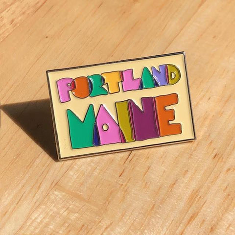 Colorful Portland Pin by @mikepop