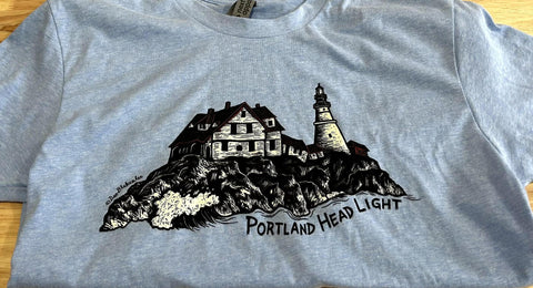 Portland Headlight Blue Tee @danblakesleemusic