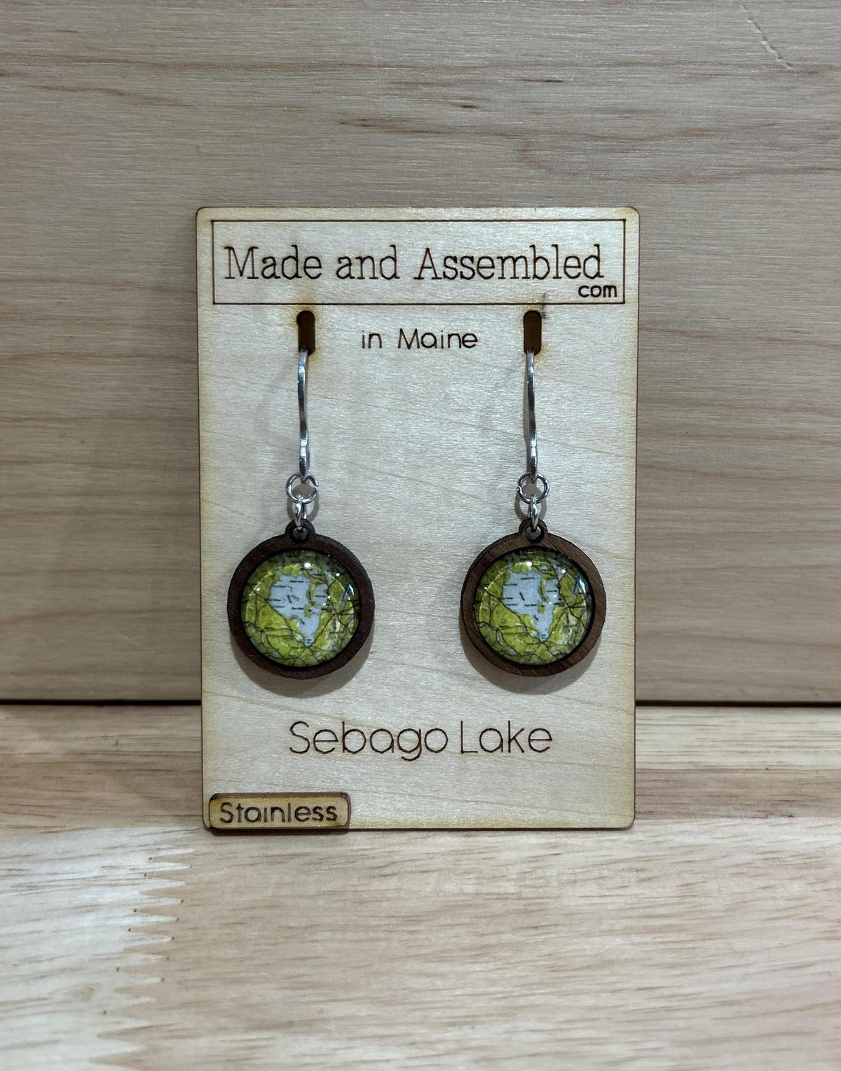 Map Earrings - @madeandassembled
