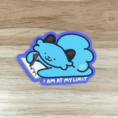 At My Limit Sticker by @2birds1pencil
