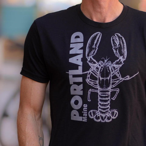 Portland Lobster Black Tee @_hcdesign_