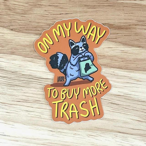 Trash Panda Sticker by @2birds1pencil