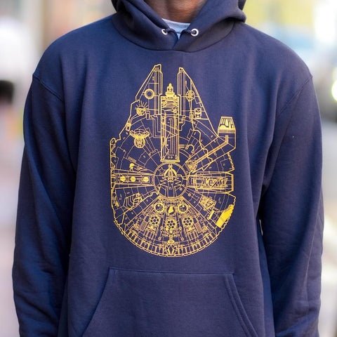 Maine-ennium Falcon Hoodie @lonimac.art