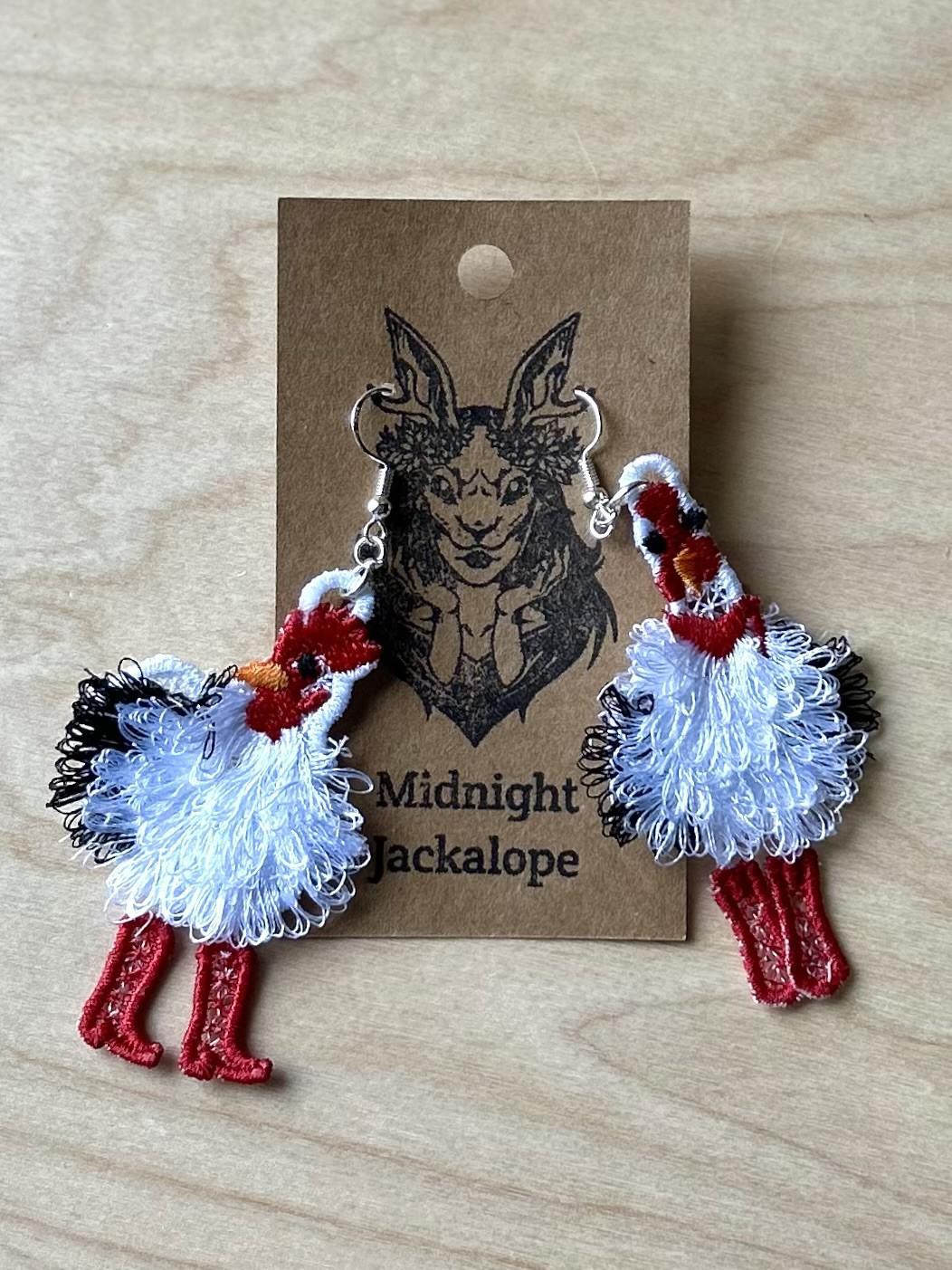 Earrings by @midnightjackalope