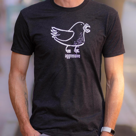 Aggressive Gray Tee by Ande Lynch
