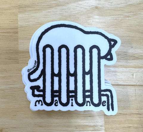 Rad Cat Sticker by @mikepop