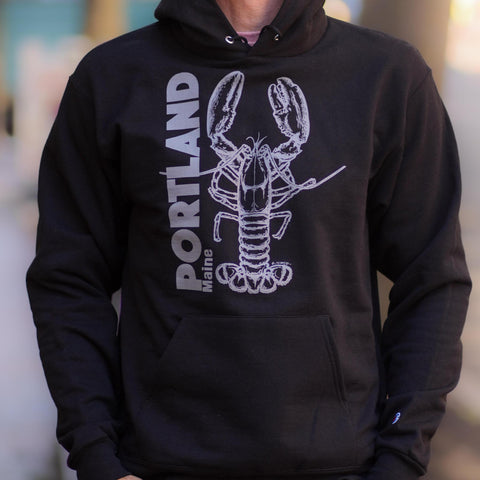 Portland Lobster Black Hoodie @_hcdesign_