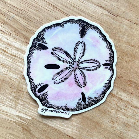 Sand Dollar Sticker @jeanelledemers