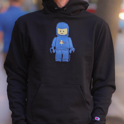 Space Man Black Hoodie @mikepop