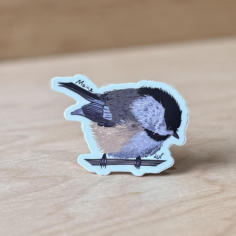 Chickadee Sticker by Lena Needelman