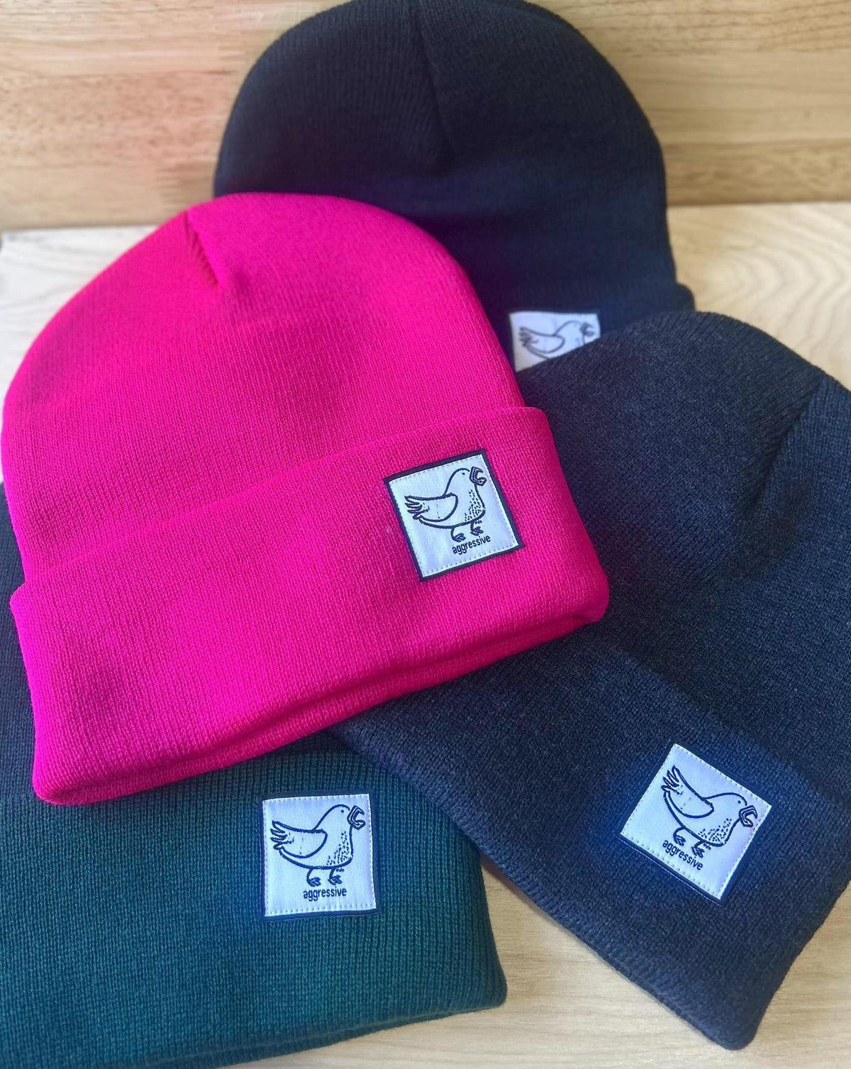 Aggressive Patch Beanie by Ande Lynch
