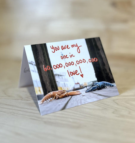 Lobsters in Love One in 60,000,000,000,000 Card