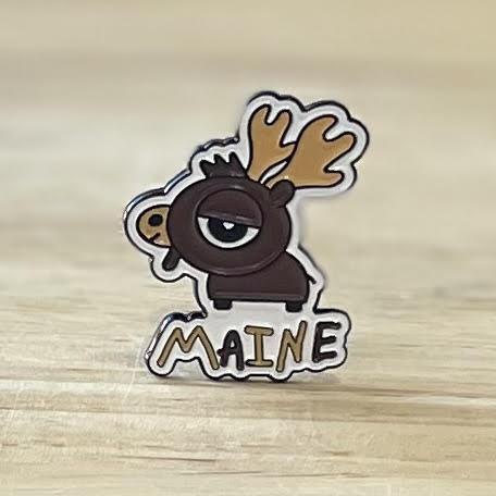 Baby Moose Enamel Pin @goodmaine
