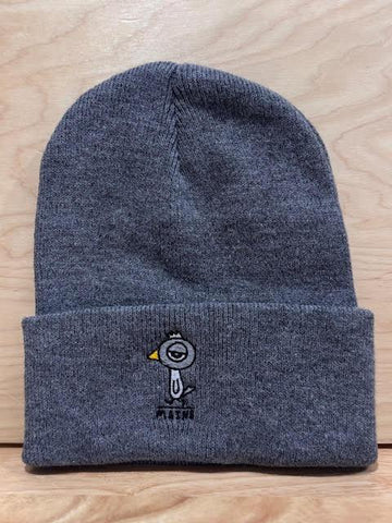 Pigeon Embroidered Beanie by @themainesouvenirshop