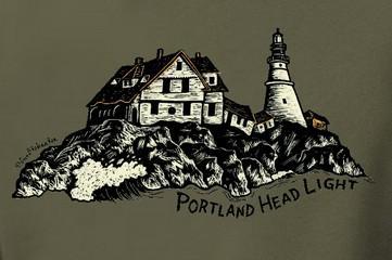 Portland Headlight Green Tee @danblakesleemusic