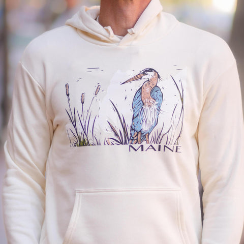 Heron Hoodie @o.w.illustration