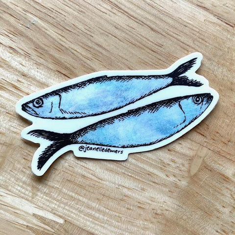 2 Fish Sticker @jeanelledemers