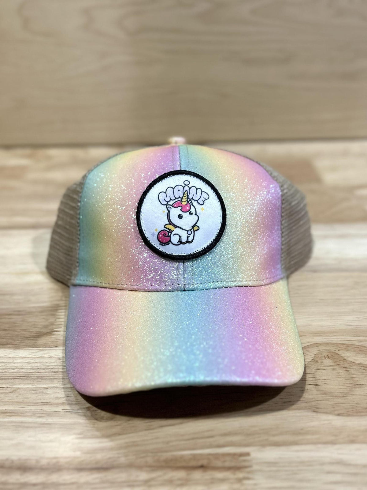 Blueberry the Maine Unicorn Youth Trucker Hat @D_S_Edwards