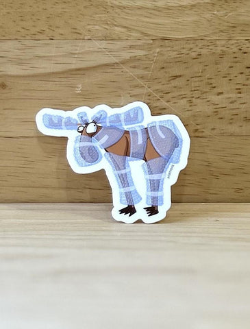 Bubble Wrap Moose Sticker by @Forthouse