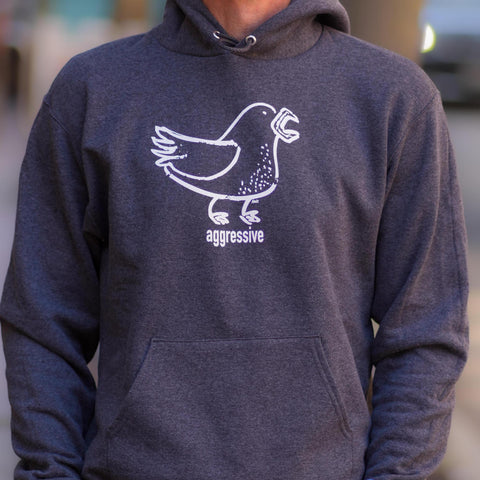 Aggressive Gray Hoodie by Ande Lynch