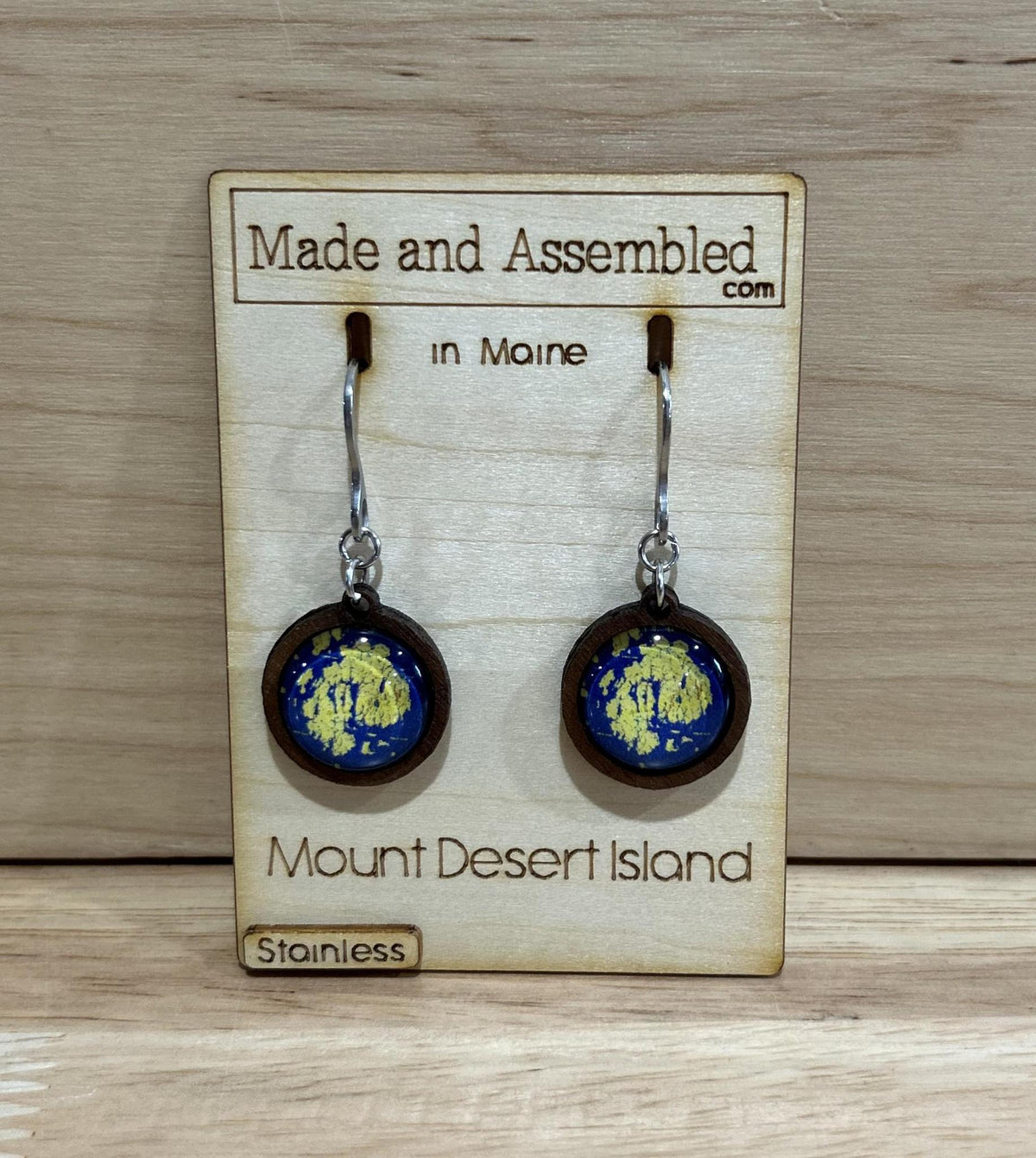 Map Earrings - @madeandassembled