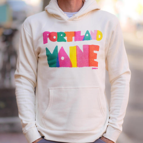 Colorful Portland Maine Hoodie @mikepop