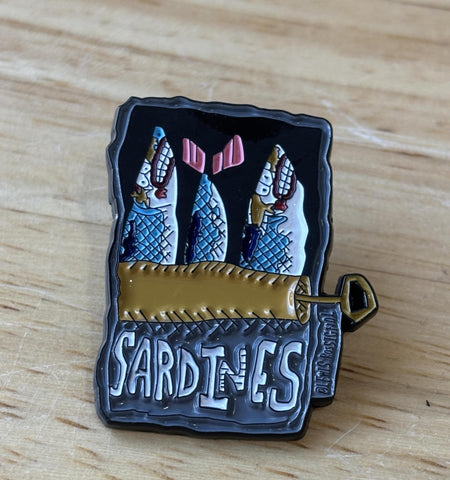 Sardine Enamel Pin  @lewisrossigol