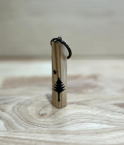 Wooden Tree Star Keychain @madeandassembled