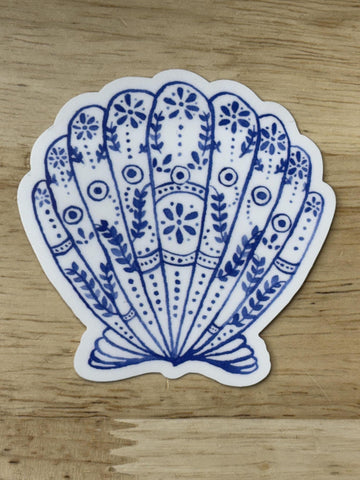 Shell Sticker by @scribblesanddoodlez
