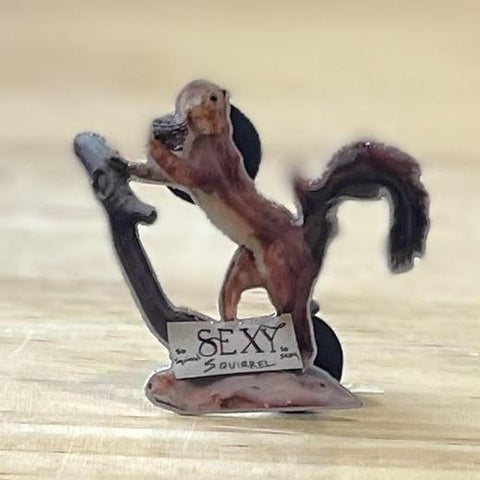 Sexy Squirrel Enamel Pin @goodmaine