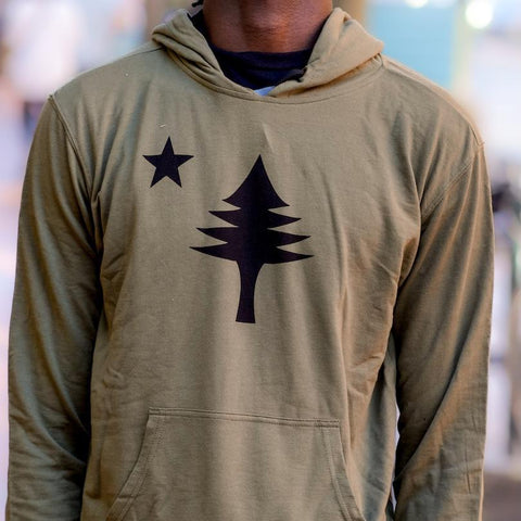 1901 Flag Army Green Hoodie