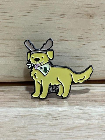 Dog Moose Enamel Pin @2birds1pencil