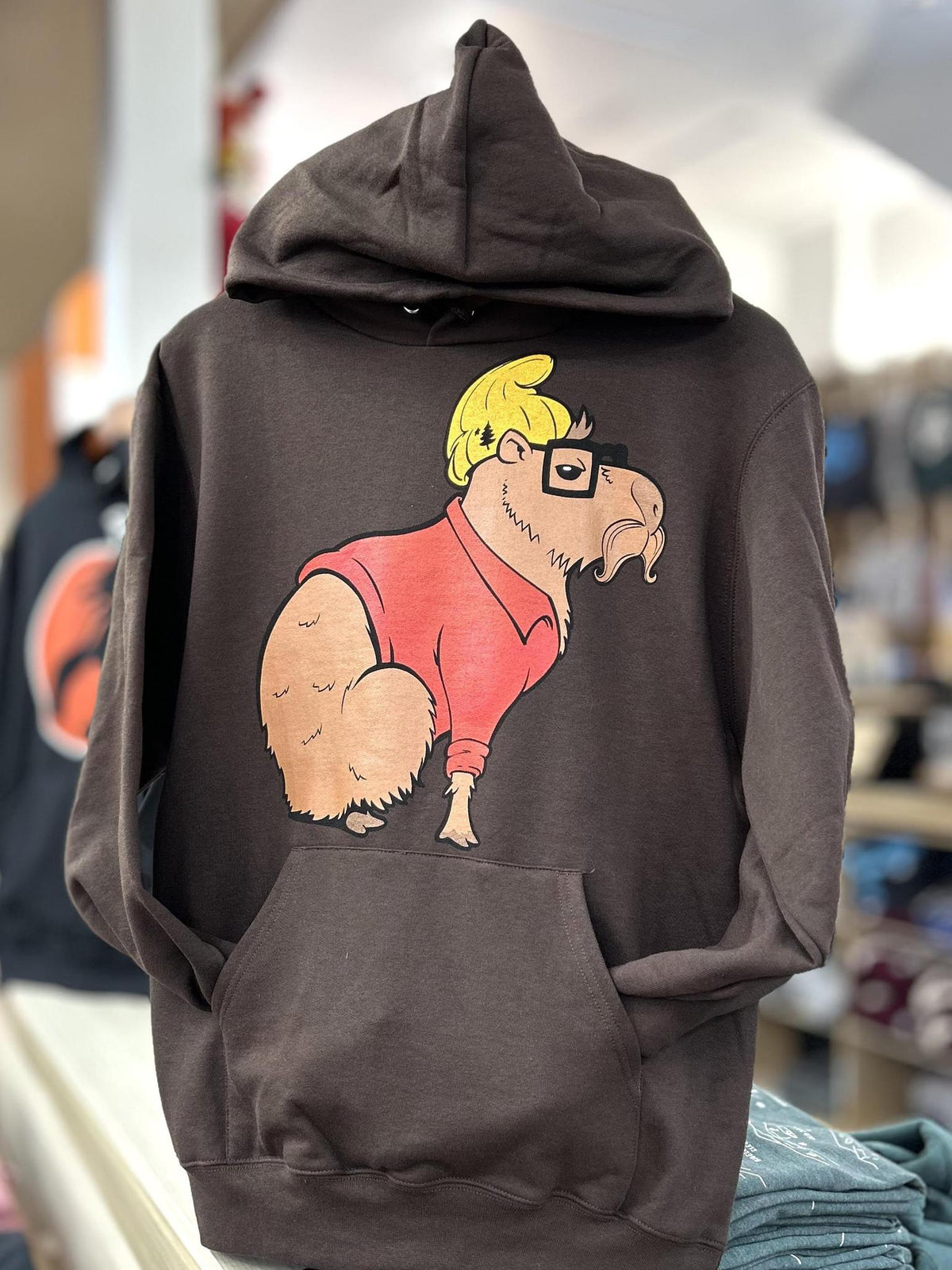 Hipster Capybara Hoodie @D_S_Edwards
