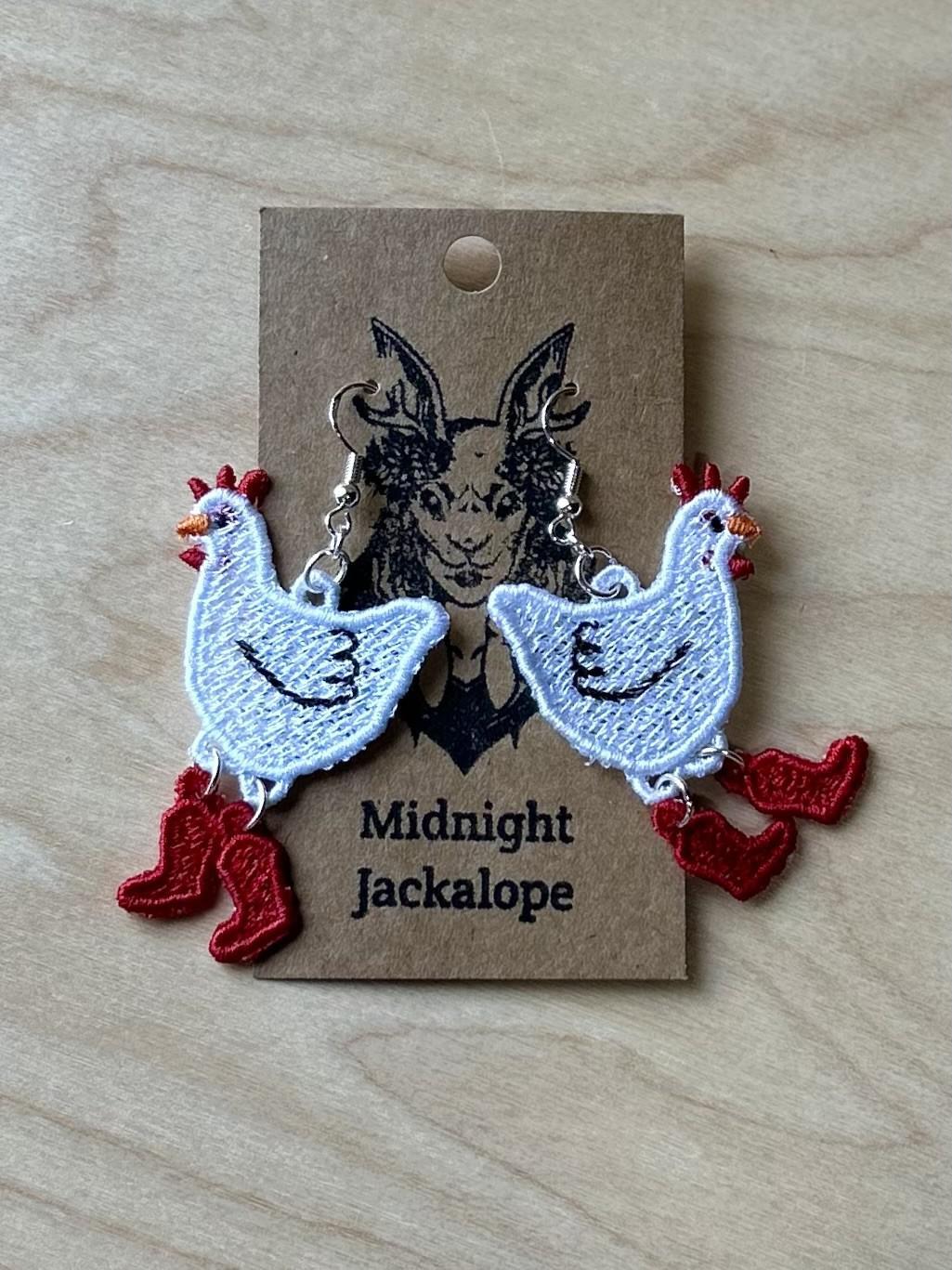 Earrings by @midnightjackalope