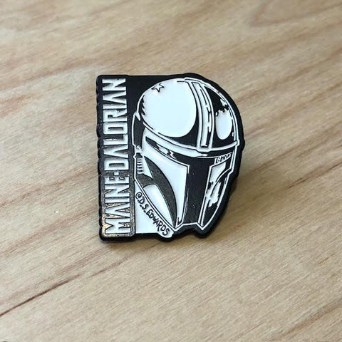 Maine-Dalorian Enamel Pin by @D_S_Edwards