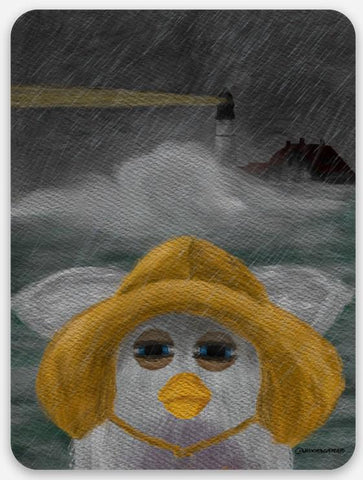 Fisherman Duck Sticker @wren.draws.monsters