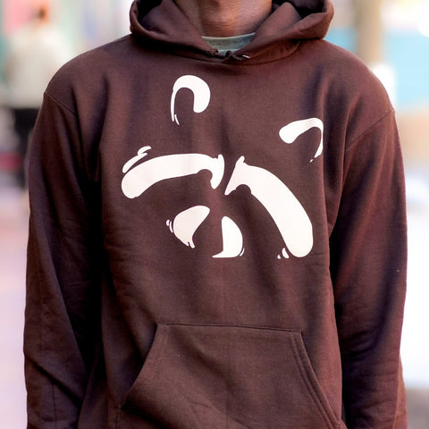 West End Raccoon Brown Hoodie by Lena Needelman