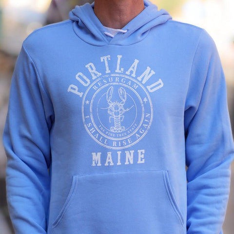 Port Logo Light Blue Hoodie @_hcdesign_