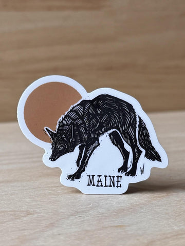 Oliver's Wolf Sticker by @owillustration