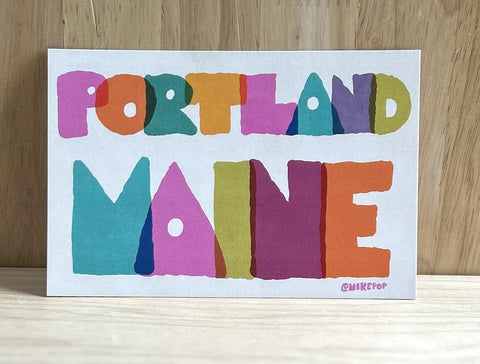 Colorful Portland Postcard @mikepop