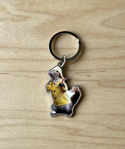 Patrice Enamel Keychain @themainesouvenirshop