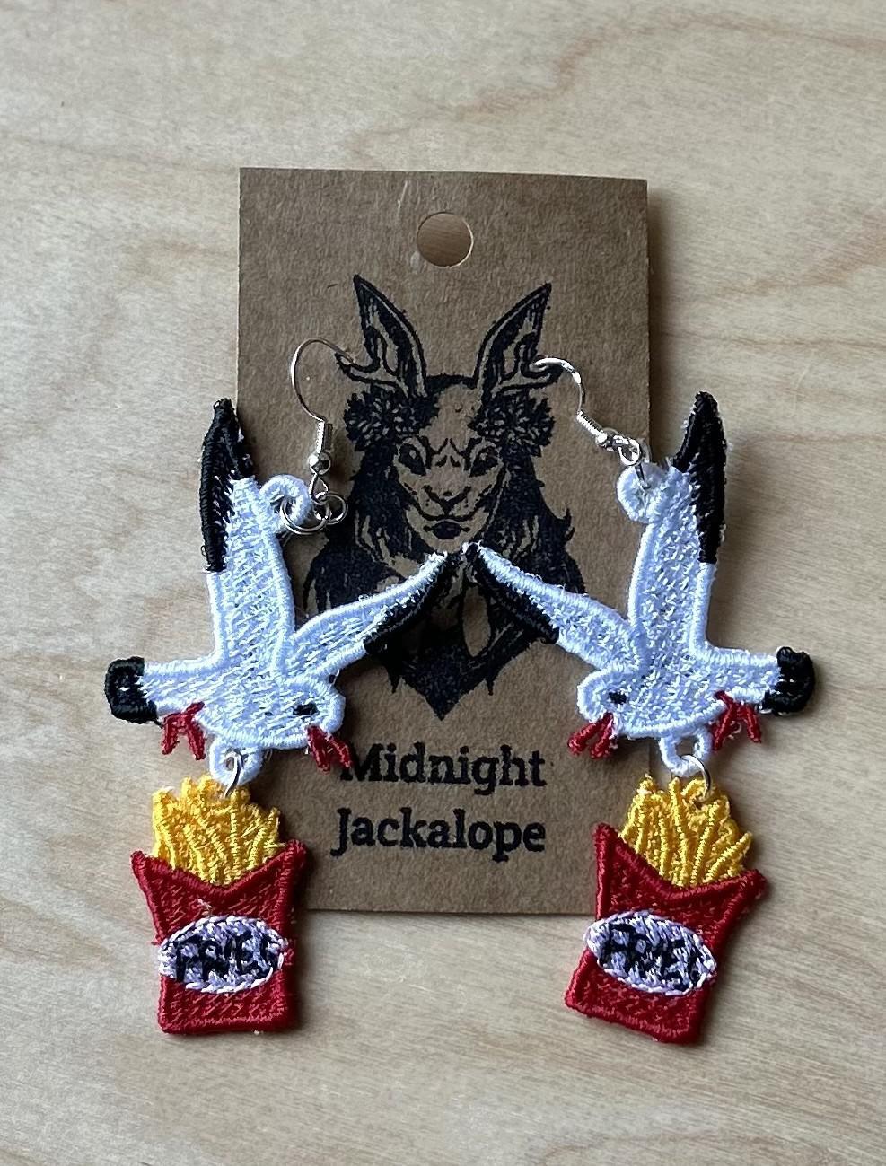 Earrings by @midnightjackalope
