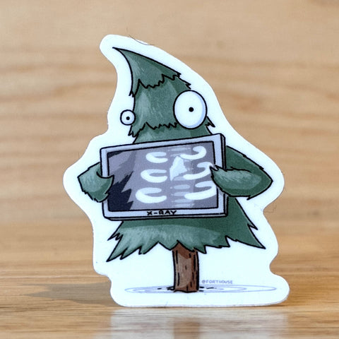 X-Ray Pine Tree Sticker by @Forthouse