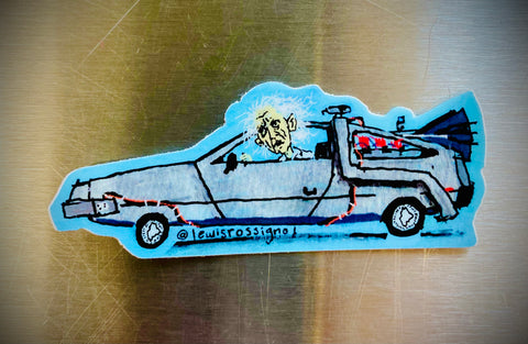 We Don't Need Roads Sticker by @lewisrossignol