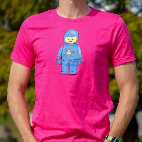 Space Man Adult Tee - Pink @mikepop
