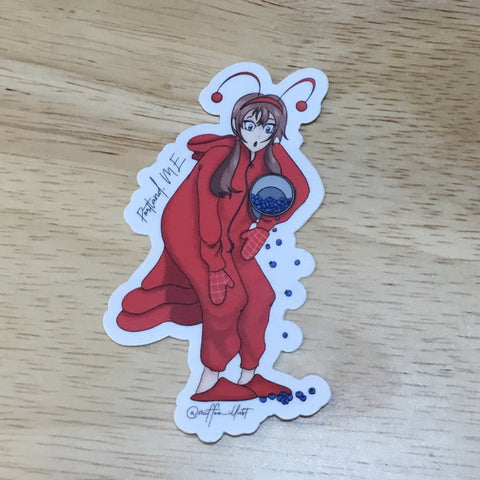 Girl Lobster Sticker by @miffee_illust
