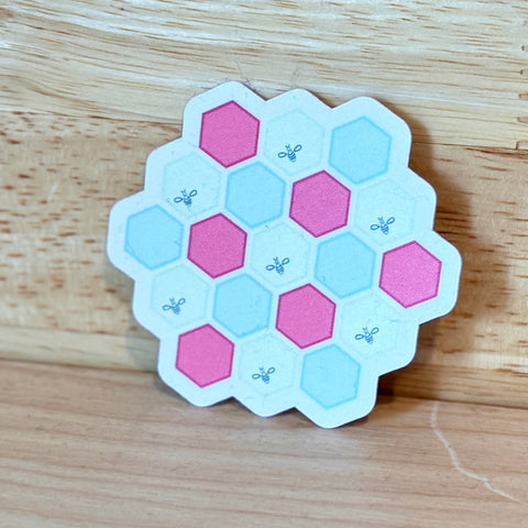 Honeycomb Sticker by @_lola_arts_