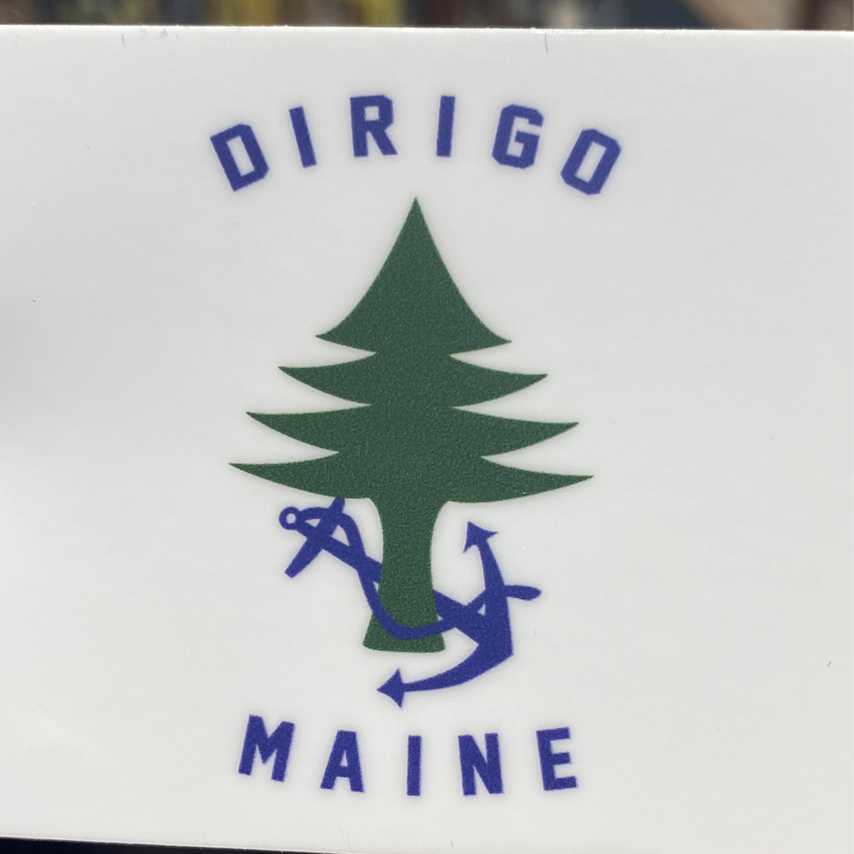 Dirigo Sticker by Marshall S. Campbell
