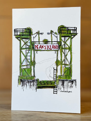 Peaks Island Postcard @lewisrossignol
