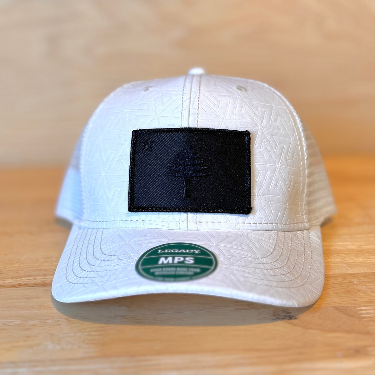 1901 Flag Black Patch Structured Trucker Hat